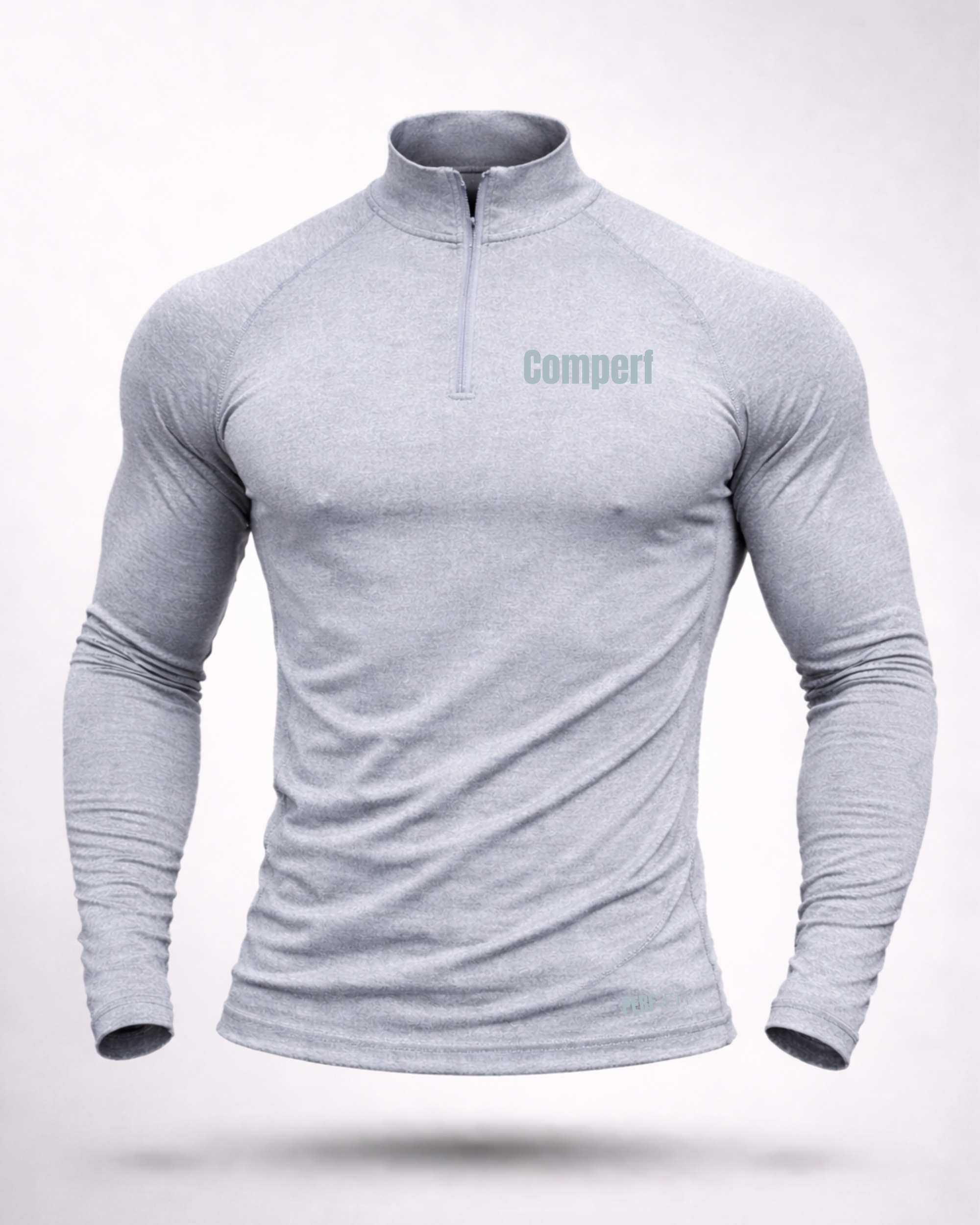 Comperf Performance Quarter-Zip - Grey