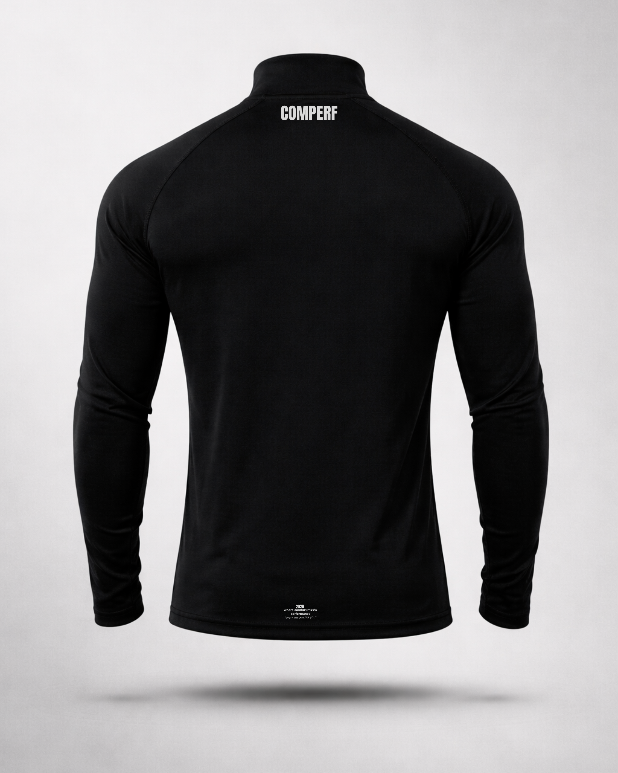 Comperf Performance Quarter-Zip - Black